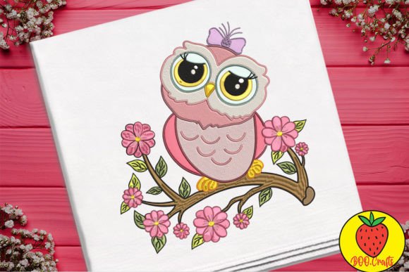 Bewildered Owl on a Flower Branch Review