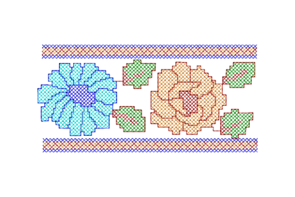 Cross Stitch Flower Border Review