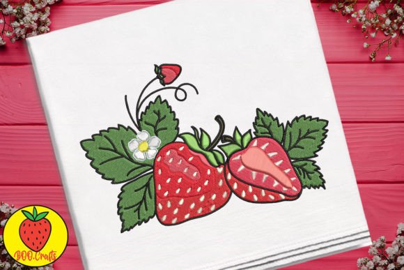 Cute Strawberry and Flower Embroidery Review