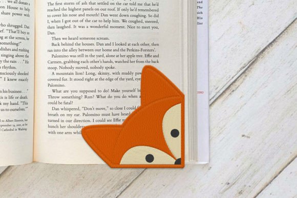 Fox Face Corner Bookmark ITH Applique Review