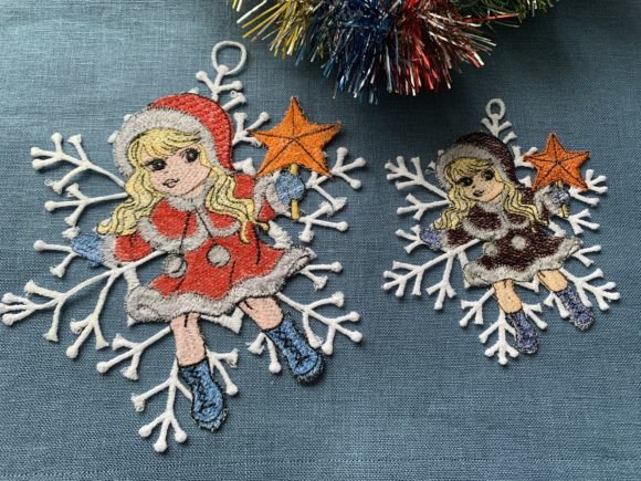 FSL Snow Girl Embroidery Review