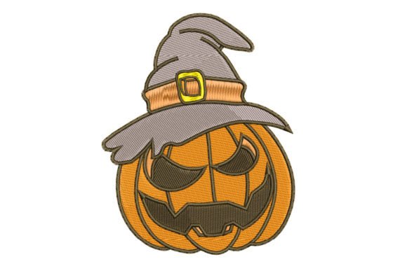 Halloween Pumpkin with Witch Hat Embroidery Review