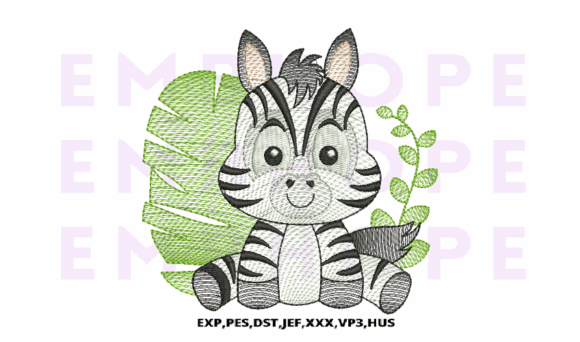 Jungle Animal Zebra Embroidery Review