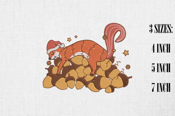 Lazy Squirrel Love Acorns Christmas Embroidery Review