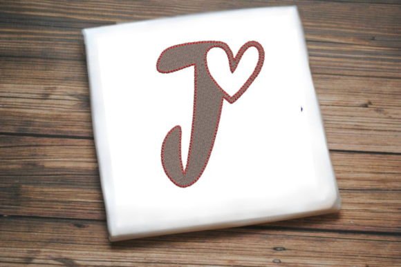 Letter J with Beautiful Heart Embroidery Review
