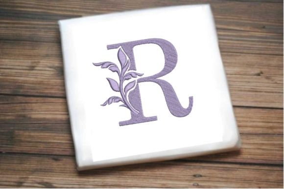 Letter R Beautiful Monogram Review for Small Business Merchandise