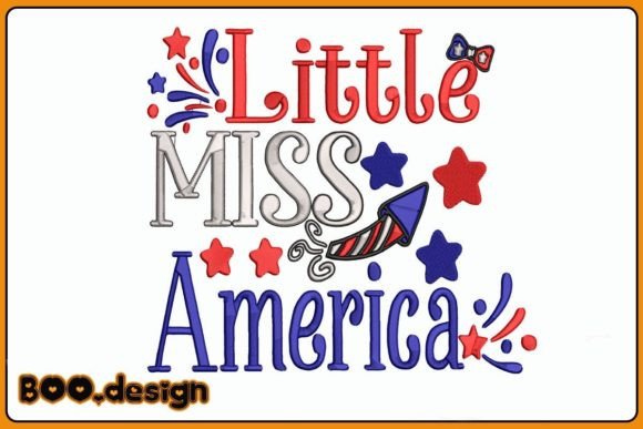 Little Miss America Embroidery Design Review