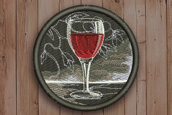 Wine in a Glass Embroidery Review