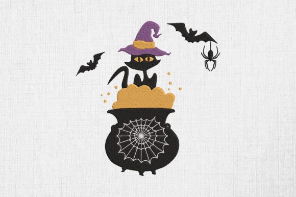 Witch Black Cat Embroidery Design Review